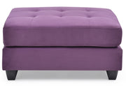Glory Furniture Malone Purple Ottoman