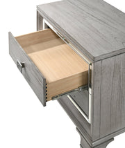 Crown Mark Vail Grey Night Stand