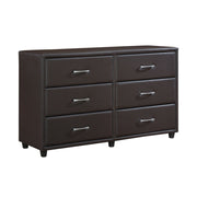 Home Elegance Lorenzi Dark Brown Dresser and Mirror