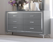 New Classic Furniture Huxley Black Dresser and Mirror