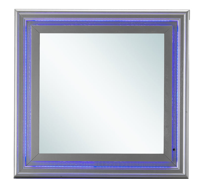 Glory Furniture Lorana Silver Champagne LED Mirror