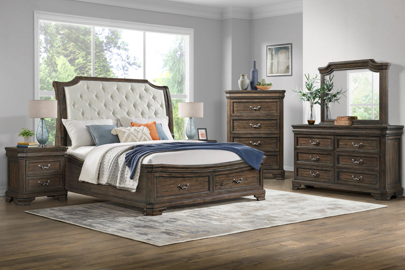 New Classic Furniture Lyndhurst Walnut Brown Dresser