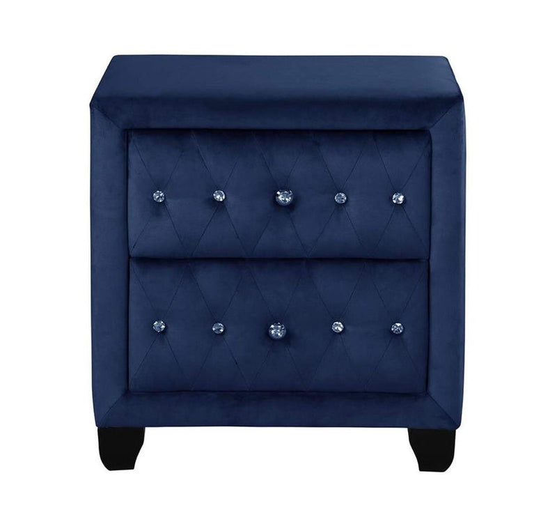 Galaxy Home Sophia Blue 5pc Bedroom Set with Queen Bed