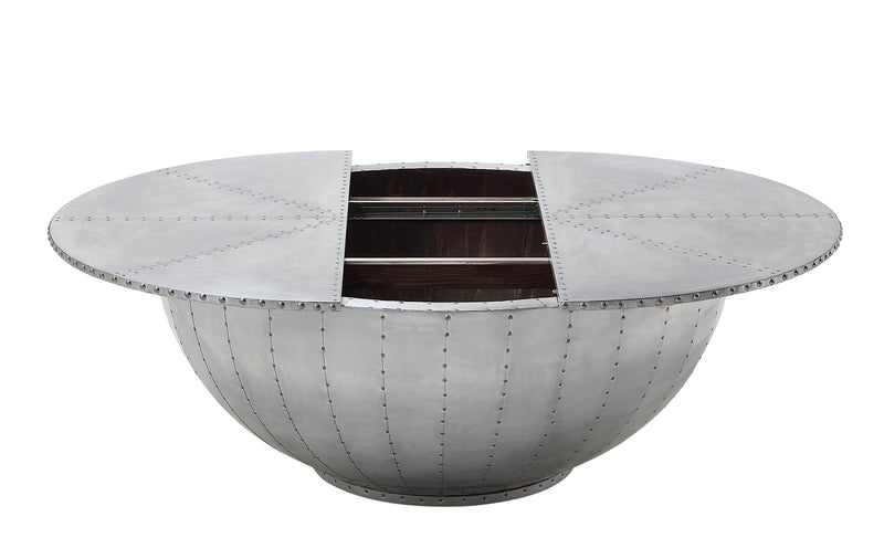 Acme Furniture Brancaster Aluminum 3pc Coffee Table Set