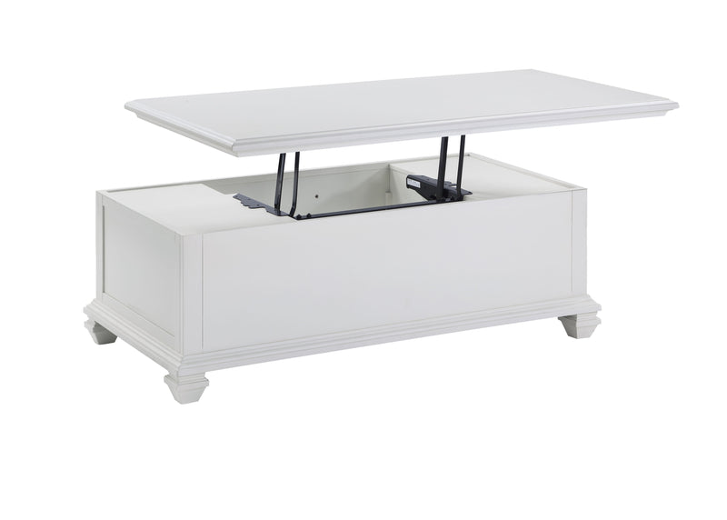 Steve Silver Charlestown White 3pc Coffee Table Set