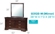 Glory Furniture Louis Phillipe Teal Dresser