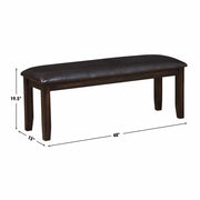 Steve Silver Ally Charcoal Bench