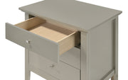 Glory Furniture Hammond Silver Champagne 3 Drawers Nightstand