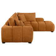 Coaster Furniture Camacho Amber Orange Sectional
