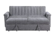 Global Furniture U0201 Dark Grey Pull Out Sofa Bed