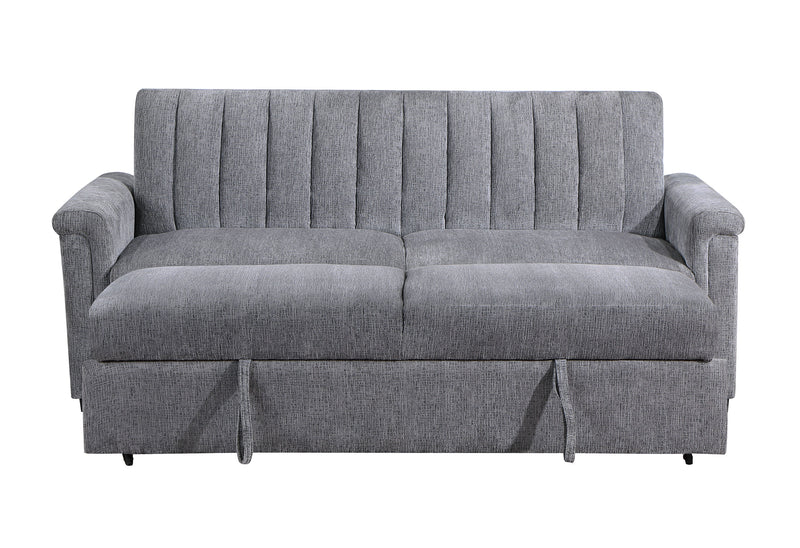 Global Furniture U0201 Dark Grey Pull Out Sofa Bed
