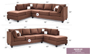 Glory Furniture Malone Black Sectional