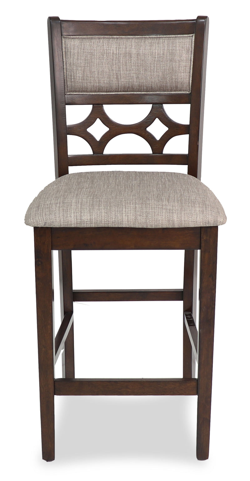 New Classic Furniture Mitchell Bisque Brown 5pc Counter Height Set