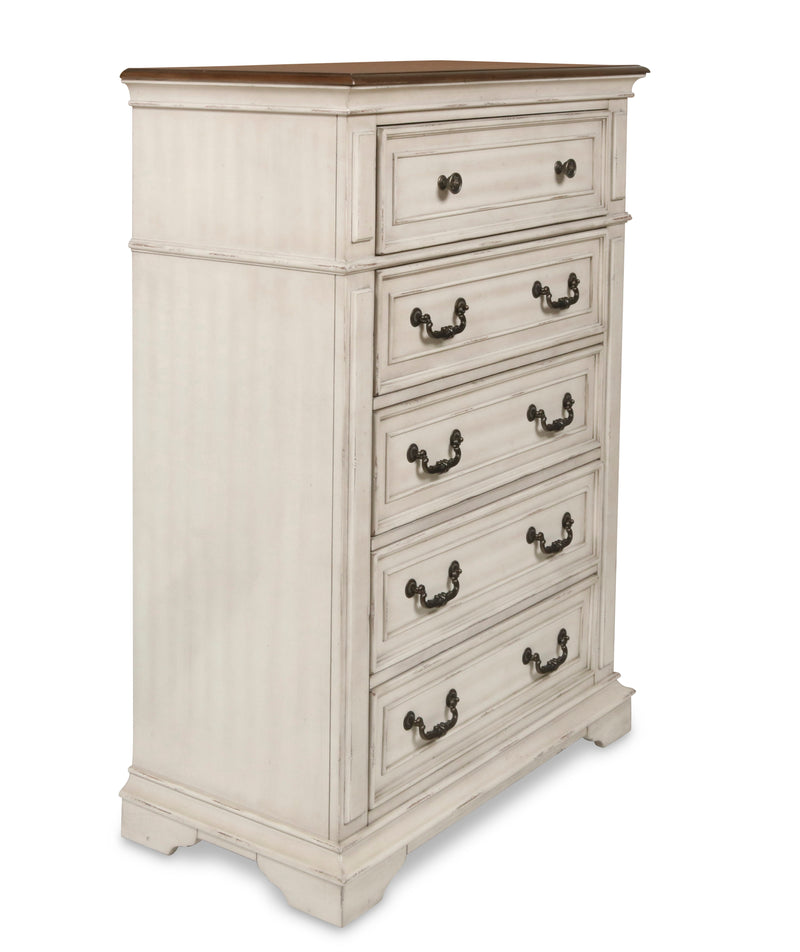 New Classic Furniture Anastasia Antique White Chest