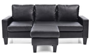 Glory Furniture Jenna Black Sofa Chaise