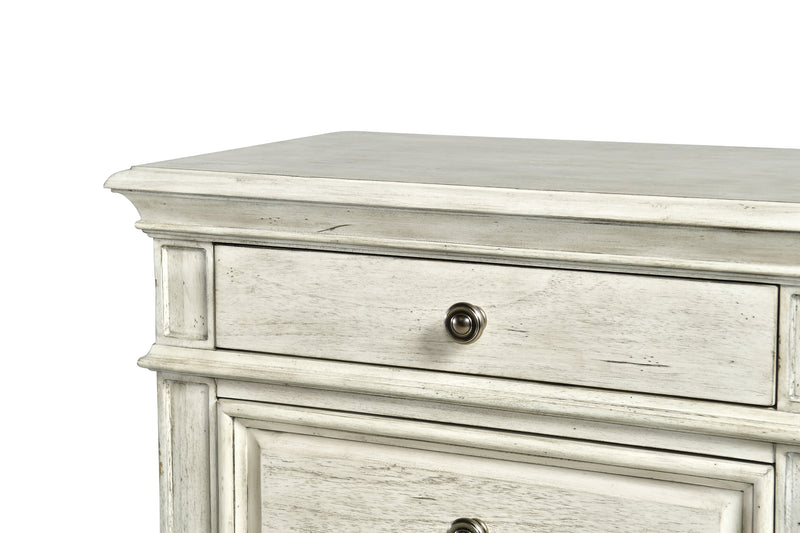 Steve Silver Highland Park Cathedral White Nightstand
