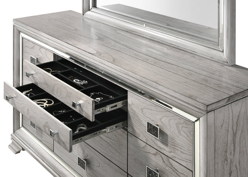 Crown Mark Vail Grey Dresser