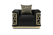Glory Furniture Talia Black 3pc Living Room Set