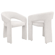 2 Coaster Furniture Eudora Cream White Dining Side Chairs