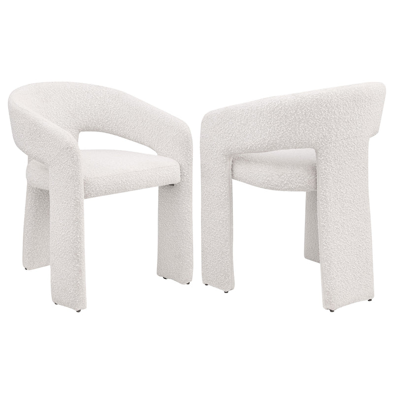 2 Coaster Furniture Eudora Cream White Dining Side Chairs