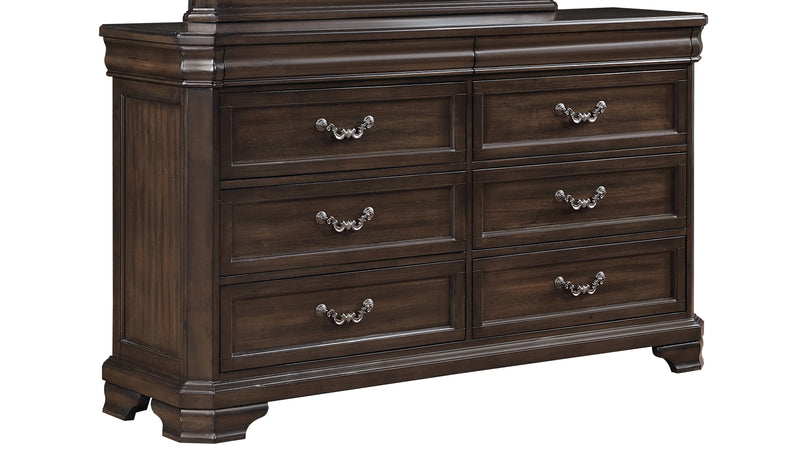 New Classic Furniture Lyndhurst Walnut Brown Dresser