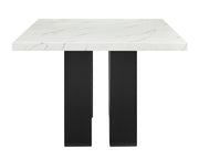 Crown Mark Parkside Black White Dove 6pc Dining Room Set