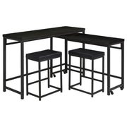 Coaster Furniture Hawes Black Hawes 4pc Counter Height Set
