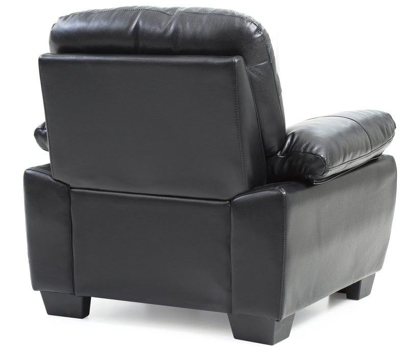 Glory Furniture Marta Black Faux Leather Chair