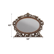 Acme Furniture Devany Cherry Oval Mirror