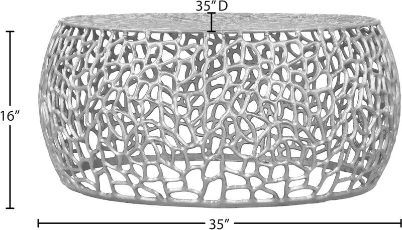 Meridian Furniture Priya Gold Coffee Table