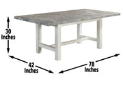 Steve Silver Canova Antique White Dining Table