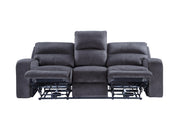 Steve Silver Lovell Charcoal Power Sofa