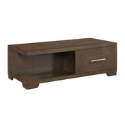 Home Elegance Brown 3pc Coffee Table Set