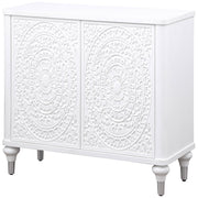 Coaster Furniture Cardella Distressed White Accent Cabinet
