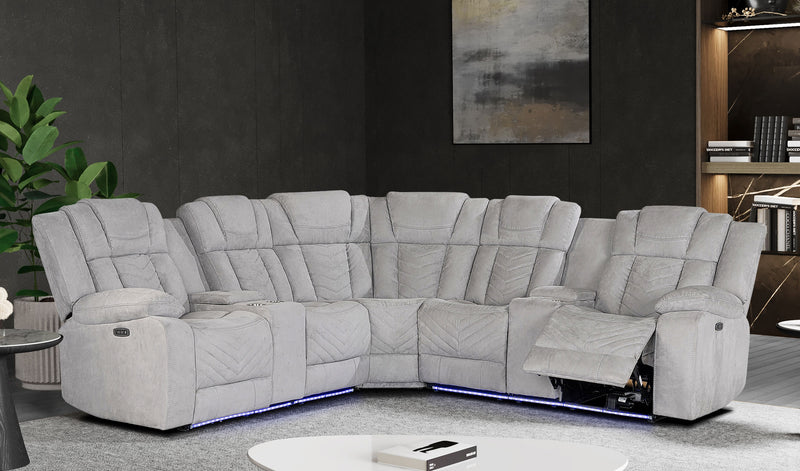 Global Furniture U7068 Ash Sectional