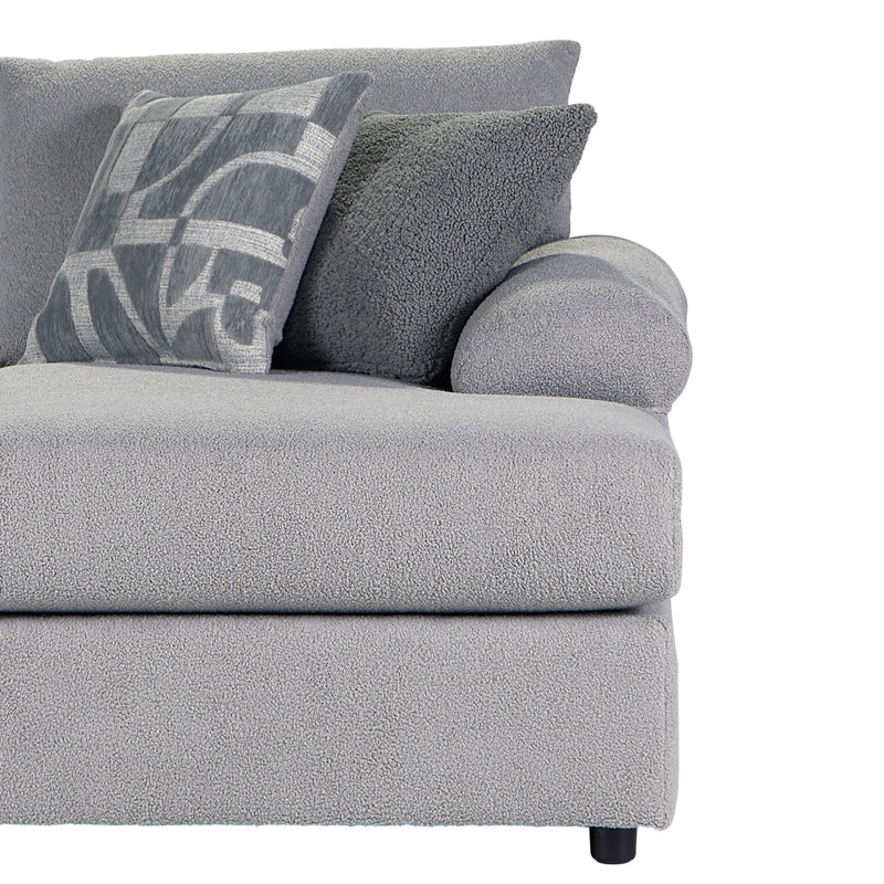 New Classic Furniture Remi Light Gray 2pc Chaise Sectional
