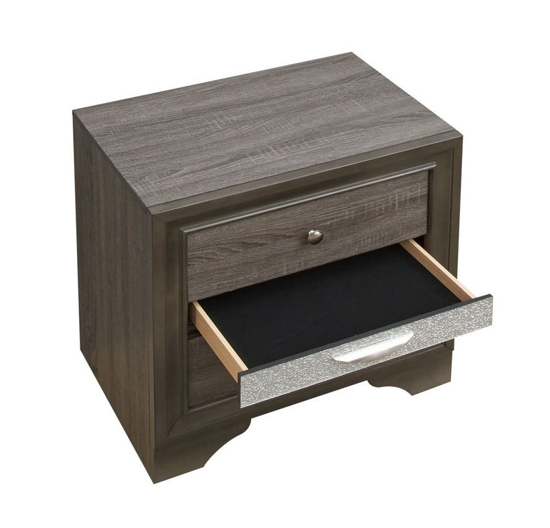 Glory Furniture Madrid Gray Nightstand