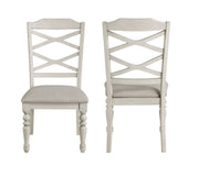 2 New Classic Furniture Jennifer White Dining Side Chairs