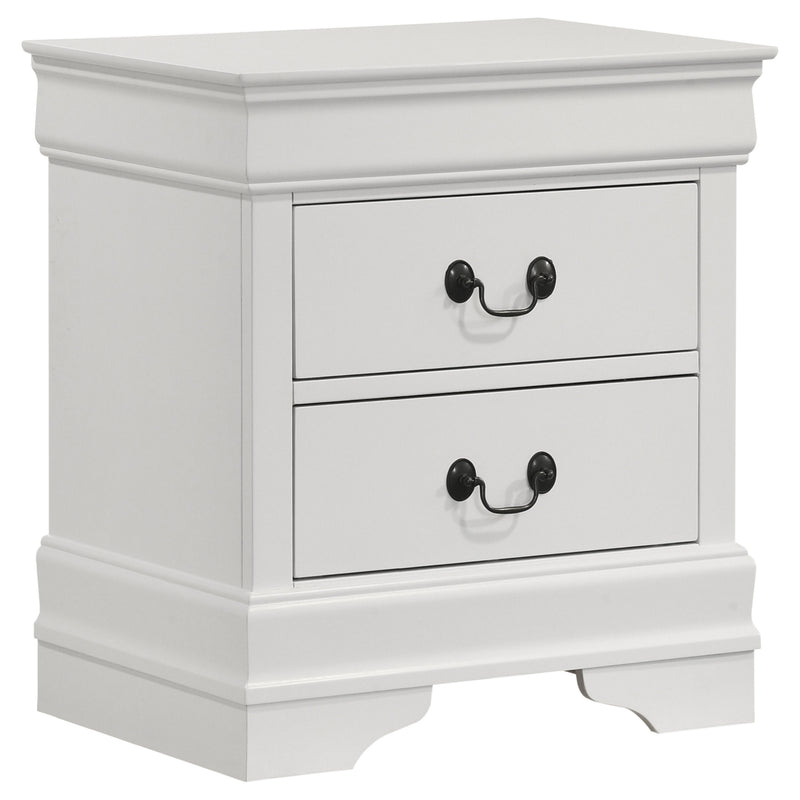 Coaster Furniture Louis Philippe White Nightstand