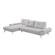 Home Elegance Dominic Orange 2pc Sectional with Left Chaise