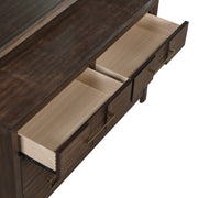 Galaxy Home Kenzo Walnut 6 Drawer Dresser
