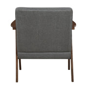 Home Elegance Omara Dark Gray Accent Chair