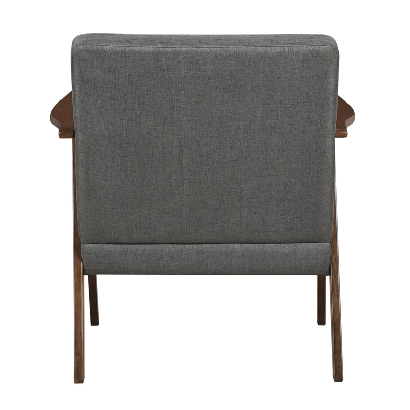 Home Elegance Omara Dark Gray Accent Chair
