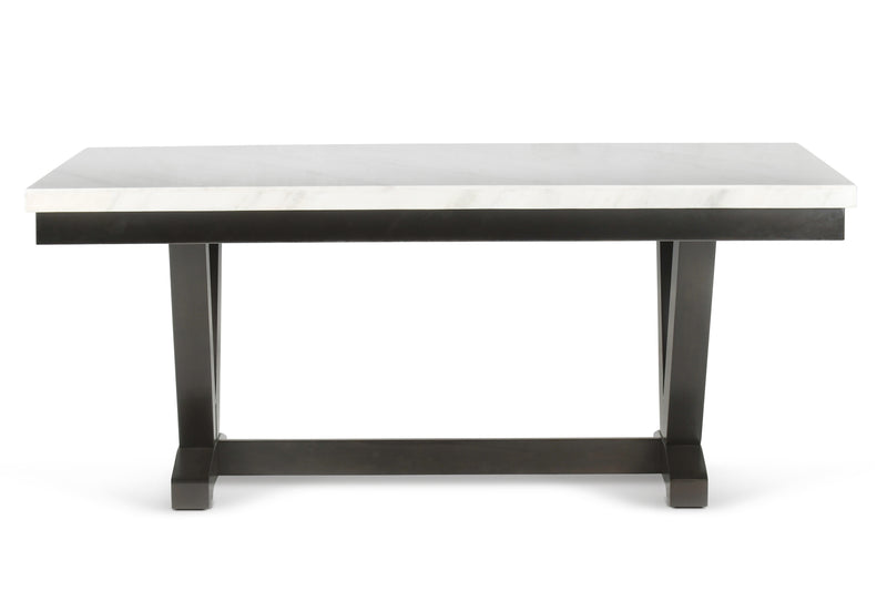 Steve Silver Finley White Marble Top Dining Table