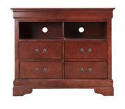 Glory Furniture Louis Phillipe Cherry Media Chest