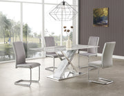 Global Furniture D1274 Light Grey 5pc Dining Room Set