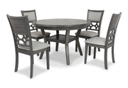 New Classic Furniture Mitchell Gray 5pc Dining Set