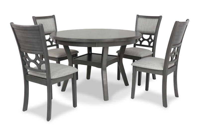 New Classic Furniture Mitchell Gray 5pc Dining Set