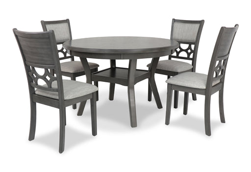 New Classic Furniture Mitchell Gray 5pc Dining Set