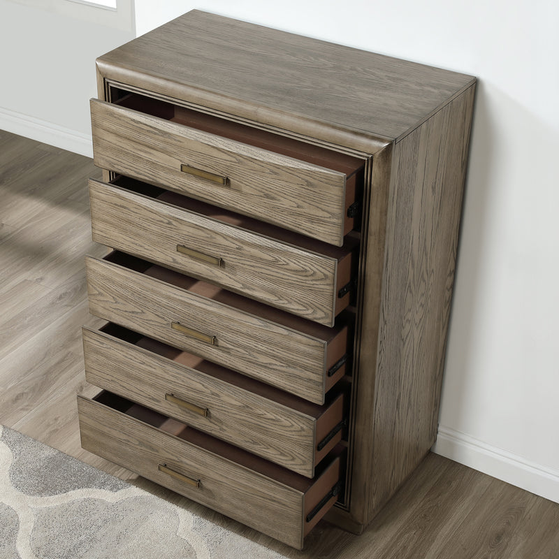 Steve Silver Sonoma Gray 5 Drawer Chest